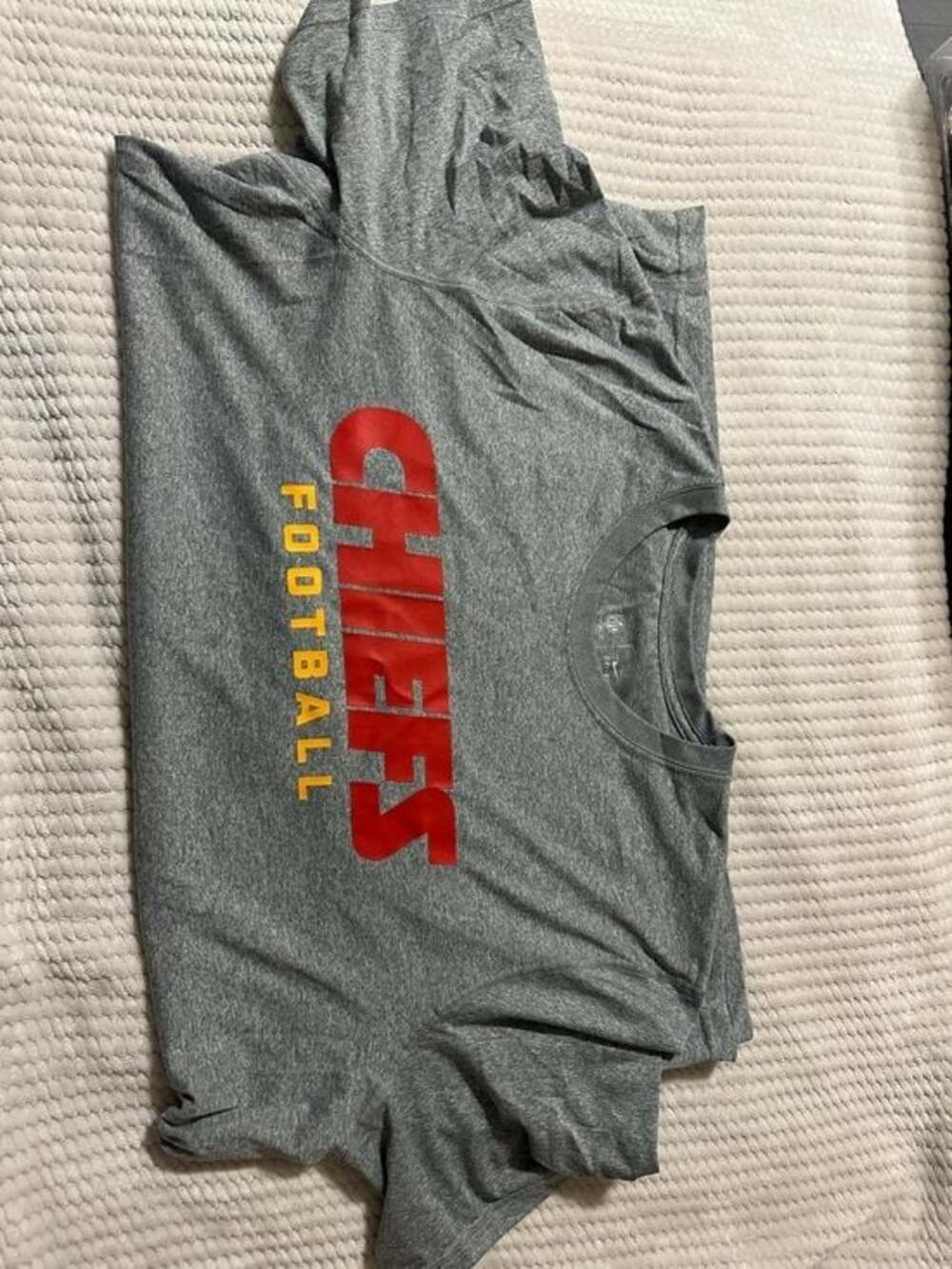 Nike Dri-Fit Heather Gray Performance Tee - NFL Chiefs 2xl
